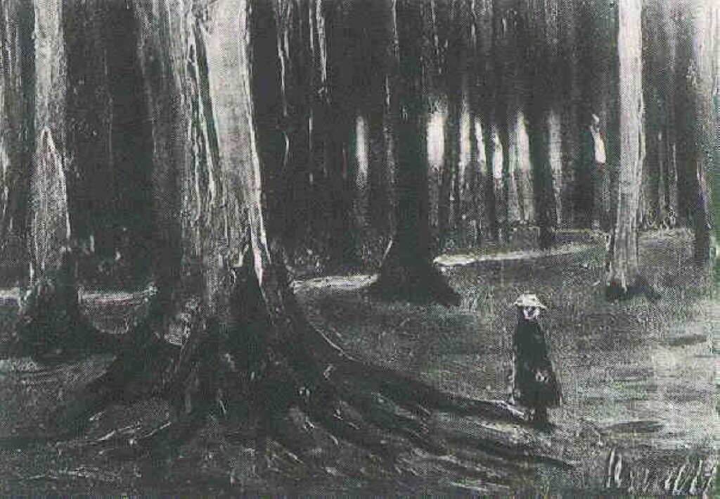  Ван Гог Девочка в лесу 1882г.